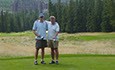 RAD and Lars Bäckman golfing in Banff AB